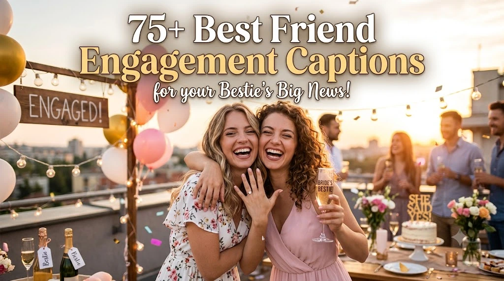 Best Friend Engagement Captions
