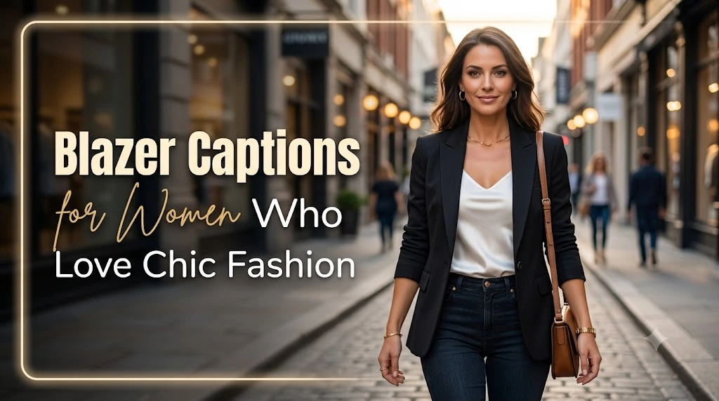 Blazer Captions for Women Who Love Chic Fashion