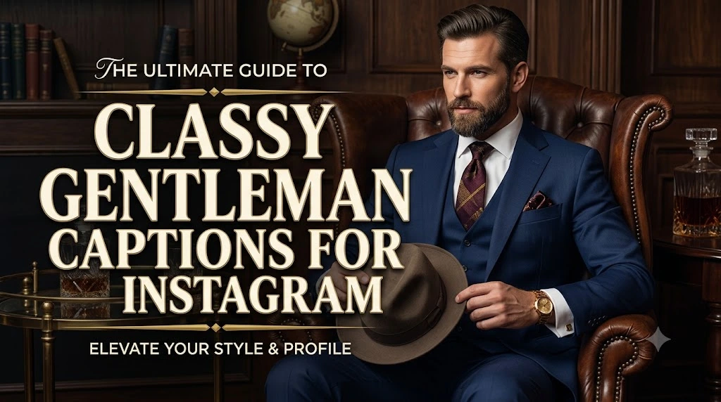 Classy Gentleman Captions for Instagram