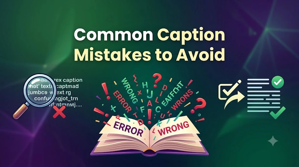 Common Caption Mistakes to Avoid