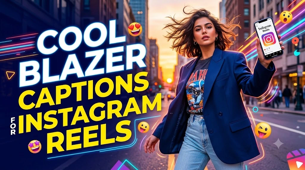 Cool Blazer Captions for Instagram Reels