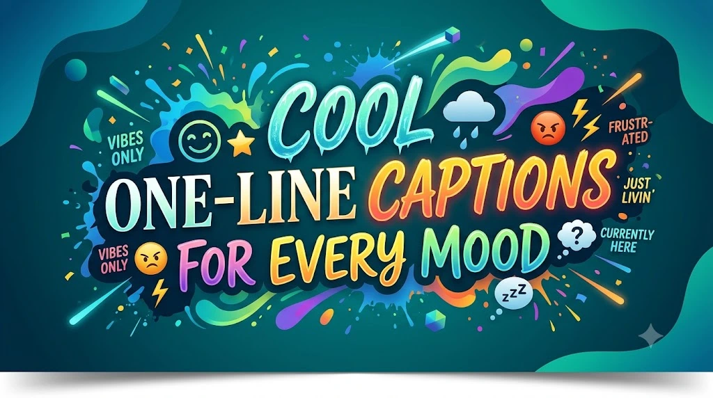 Cool One-Line Captions for Every Mood