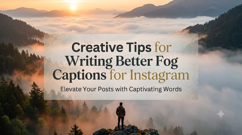 Creative Tips for Writing Better Fog Captions for Instagram