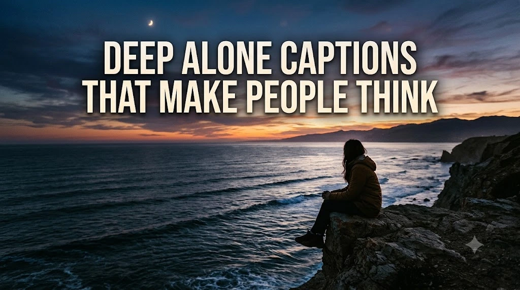 Deep Alone Captions That Make People Think