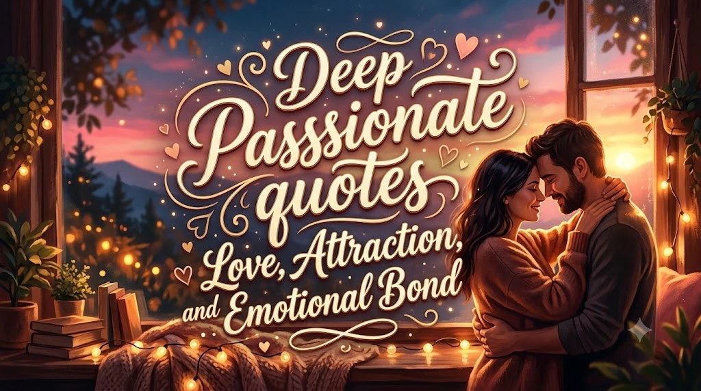 Deep Passionate Quotes About Love, Attraction, and Emotional Bond
