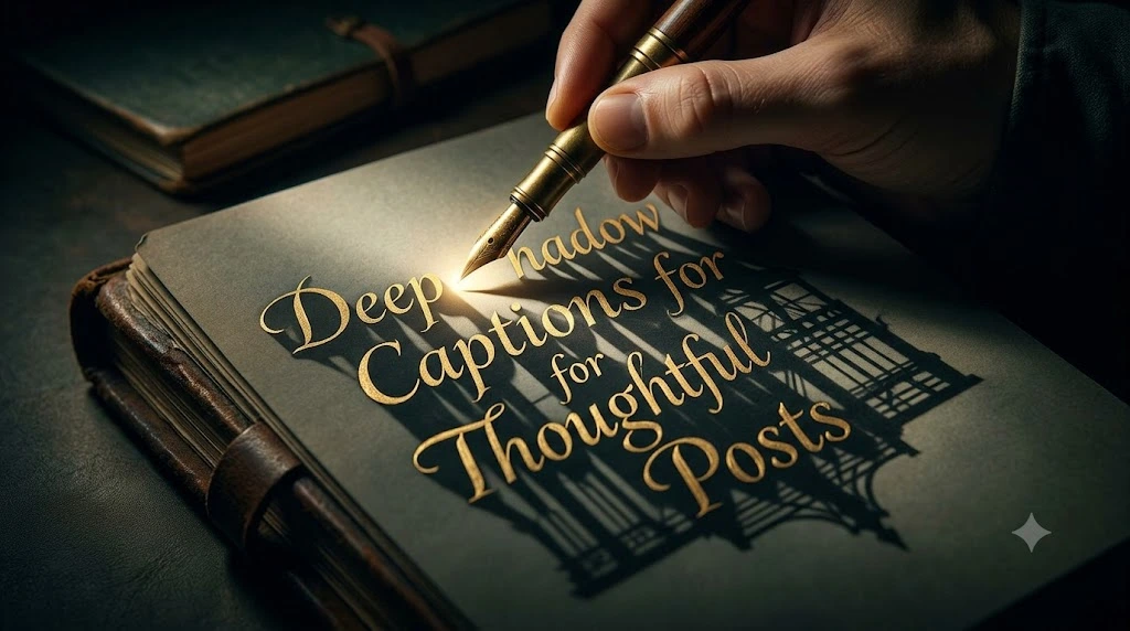 Deep Shadow Captions for Thoughtful Posts