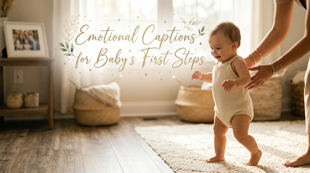 Emotional Captions for Baby's First Steps