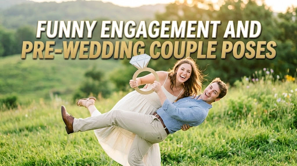 Funny Engagement and Pre-Wedding Couple Poses