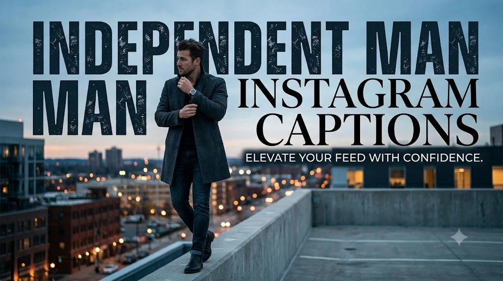 Independent Man Instagram Captions