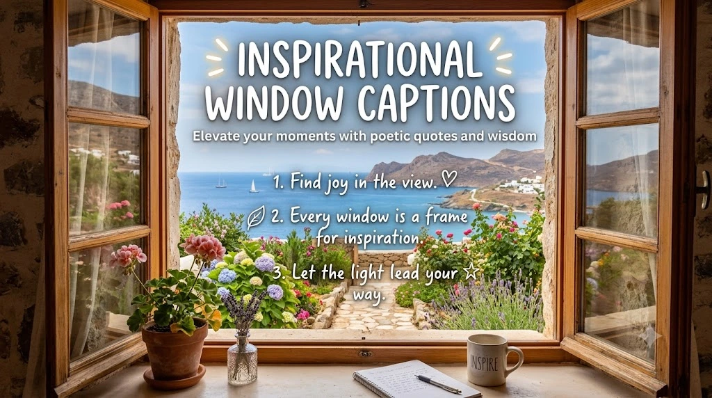 Inspirational Window Captions