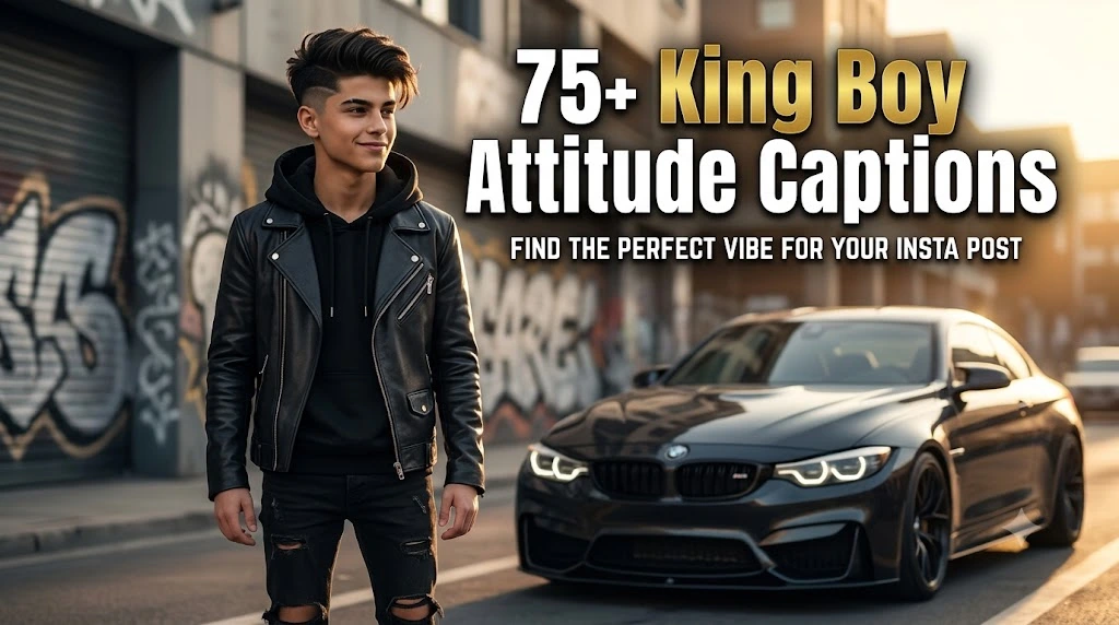 King Boy Attitude Captions