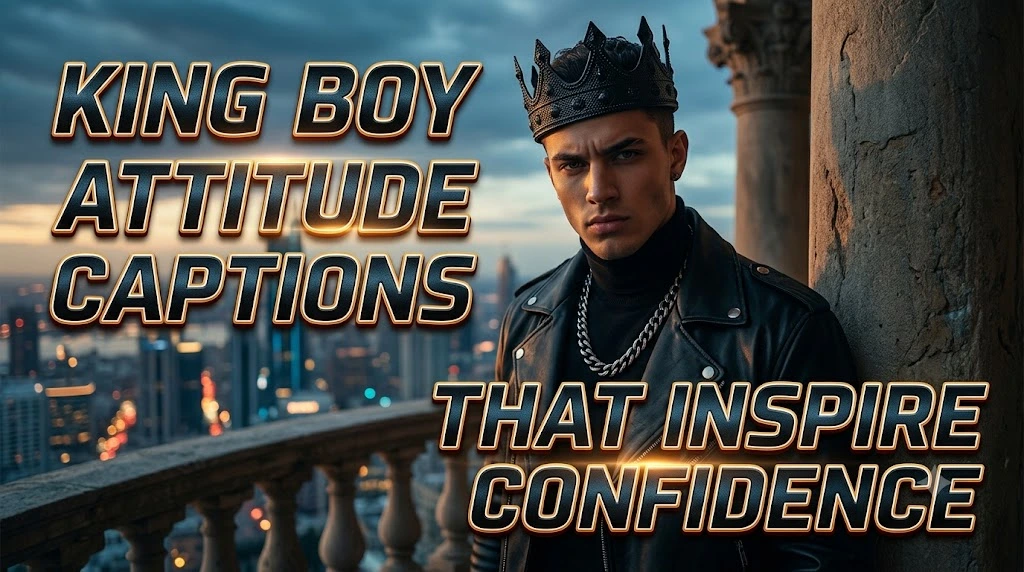 King Boy Attitude Captions That Inspire Confidence