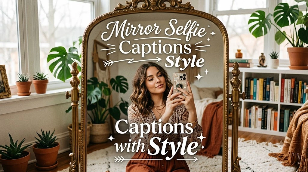 Mirror Selfie Captions with Style