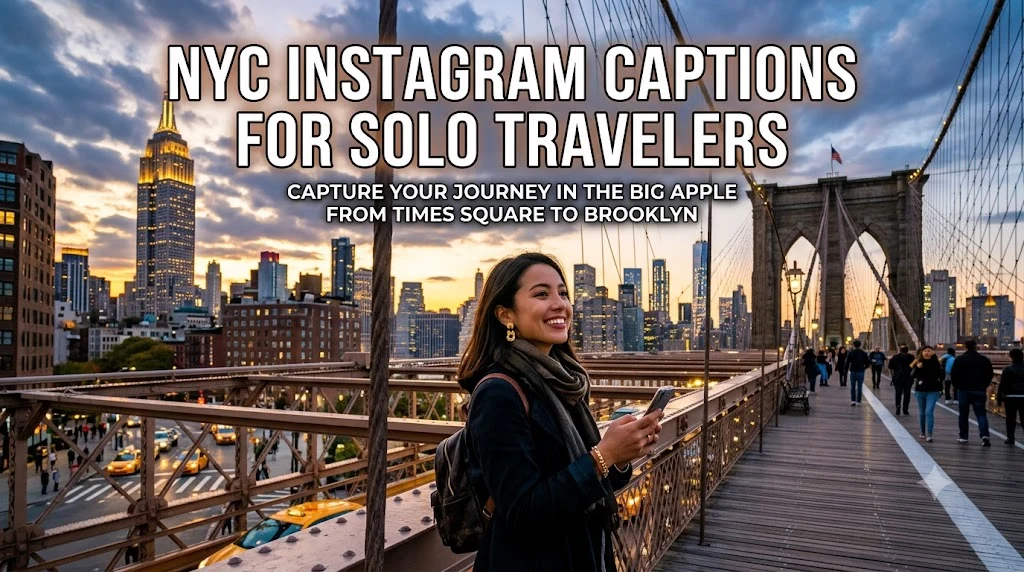 NYC Instagram Captions for Solo Travelers