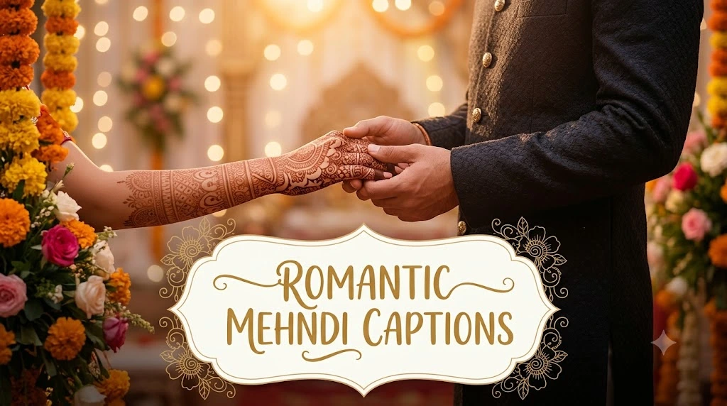 Romantic Mehndi Captions