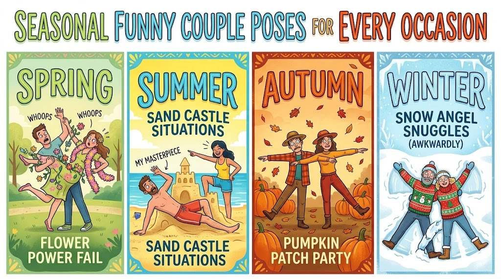 Seasonal Funny Couple Poses for Every Occasion