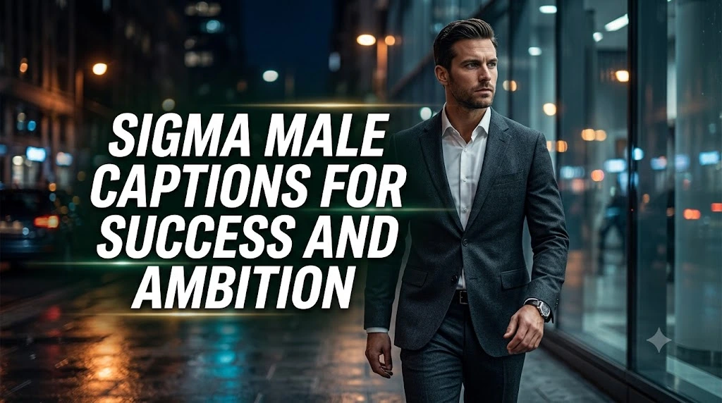 Sigma Male Captions for Success and Ambition