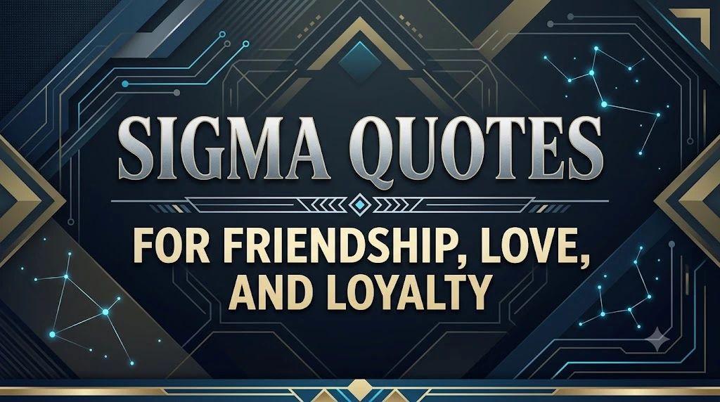 Sigma Quotes for Friendship, Love, and Loyalty