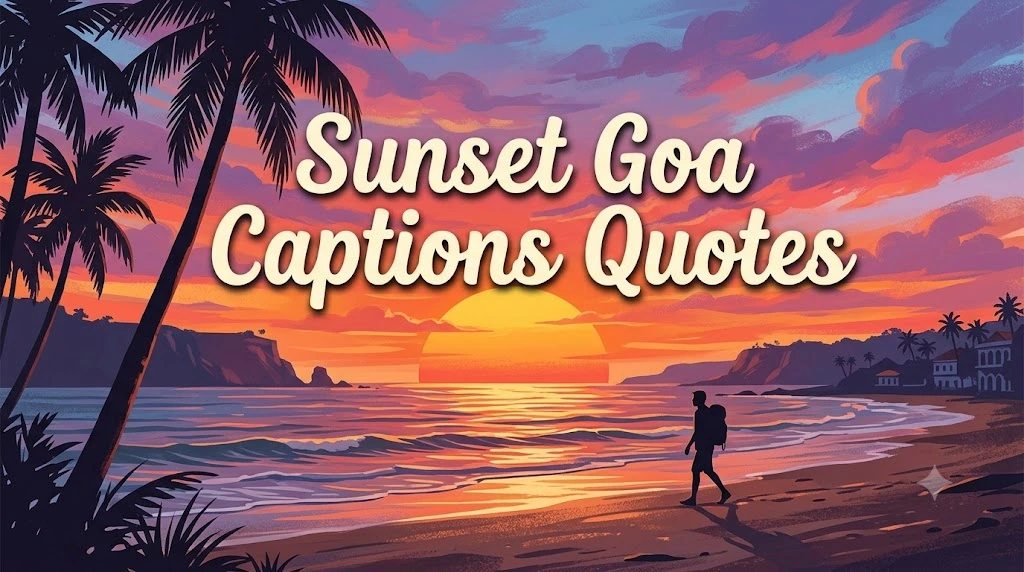 Sunset Goa Captions Quotes