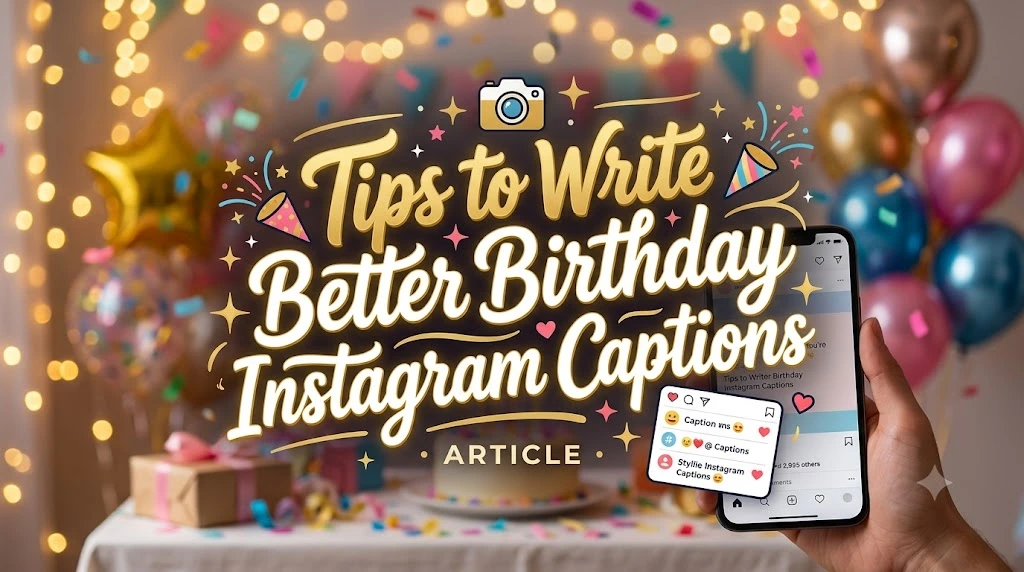 Tips to Write Better Birthday Instagram Captions