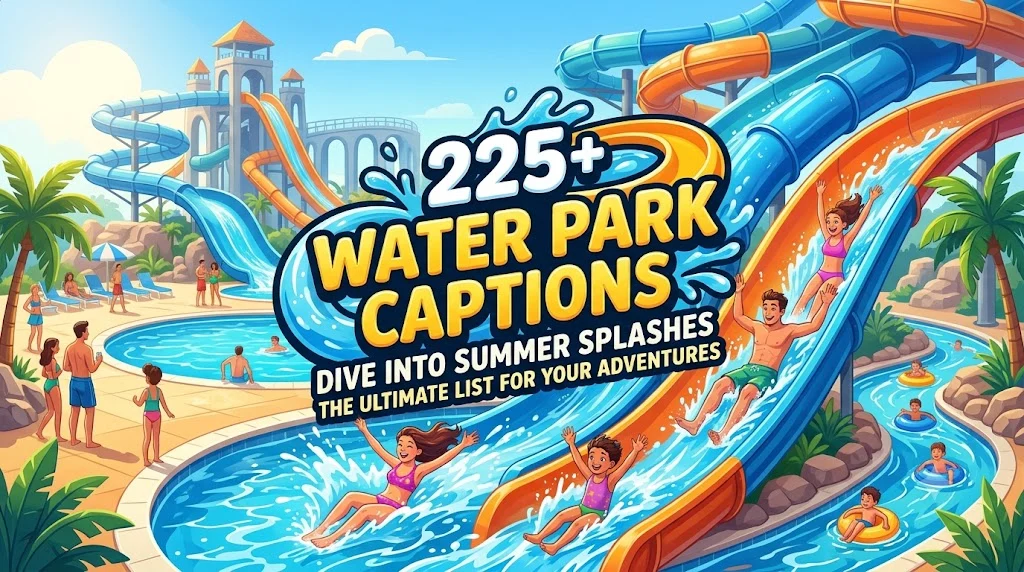 Water Park Captions