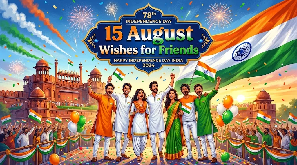 15 August Wishes for Friends