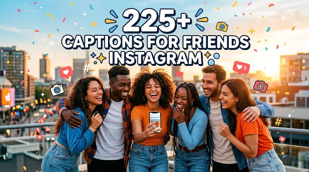 225+ caption for friends instagram