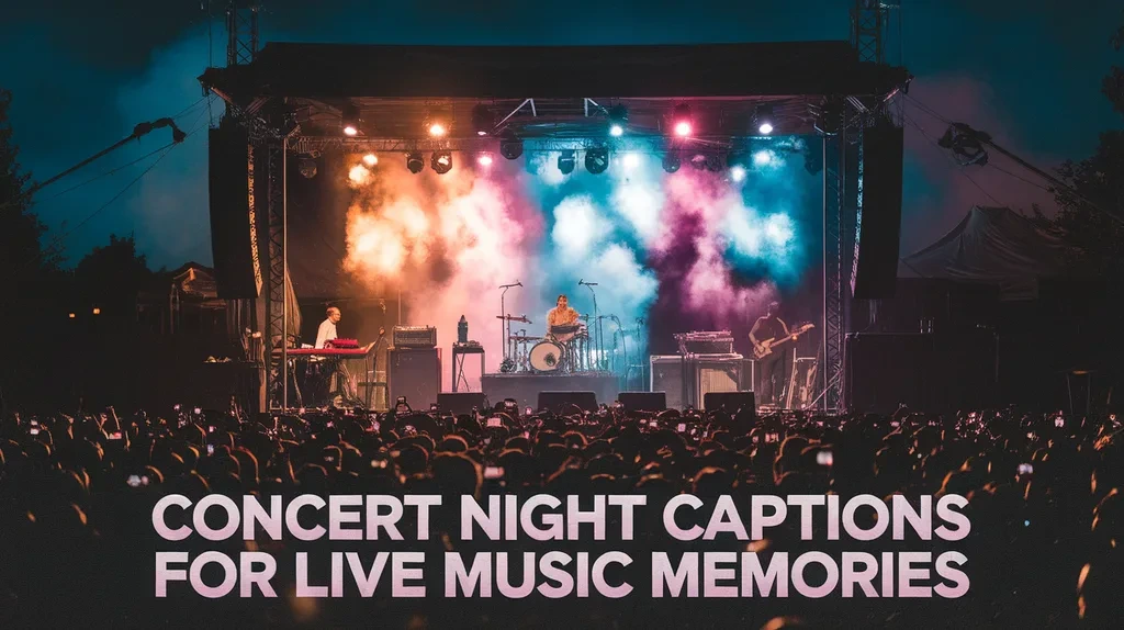 Concert Night Captions for Live Music Memories