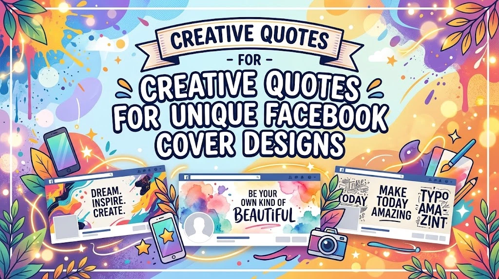 Creative Quotes for Unique Facebook Cover Designs