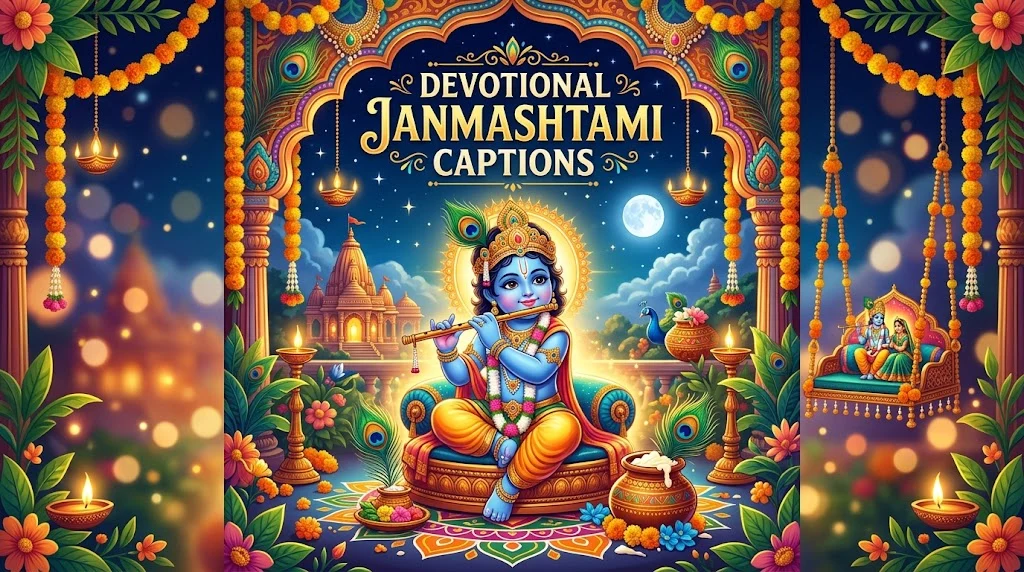 Devotional Janmashtami Captions
