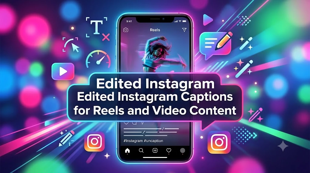 Edited Instagram Captions for Reels and Video Content
