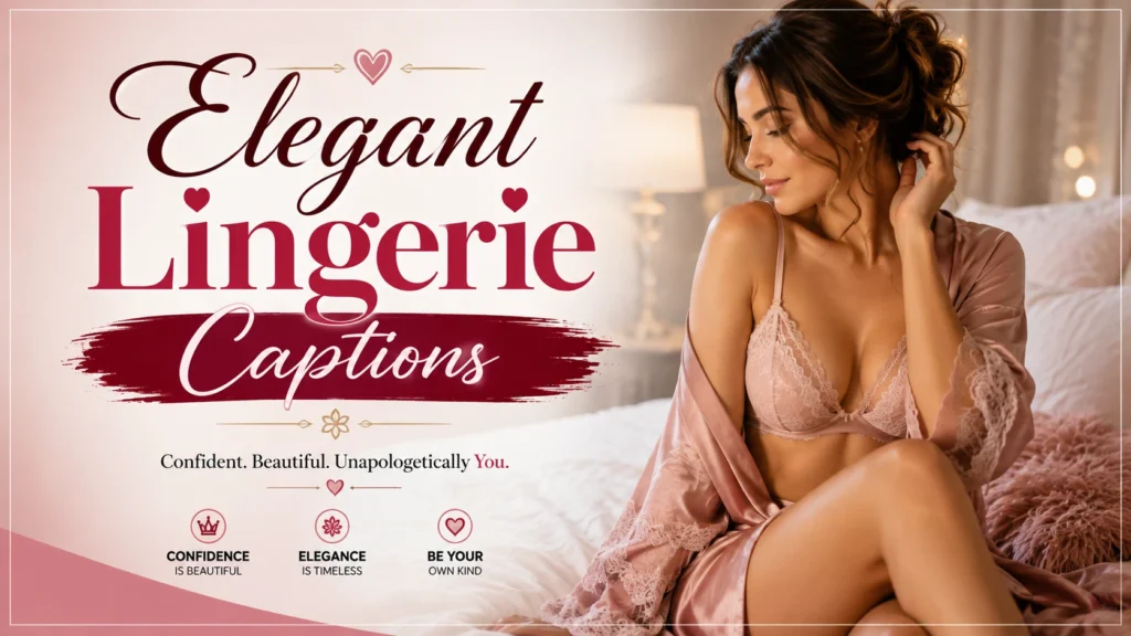 Elegant Lingerie Captions