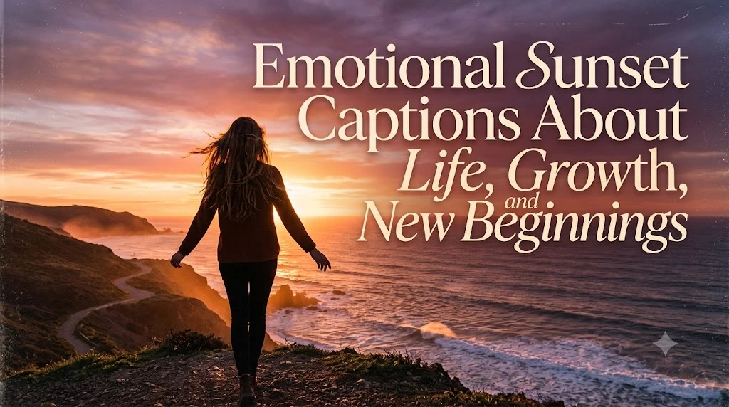 Emotional Sunset Captions About Life, Growth, and New Beginnings