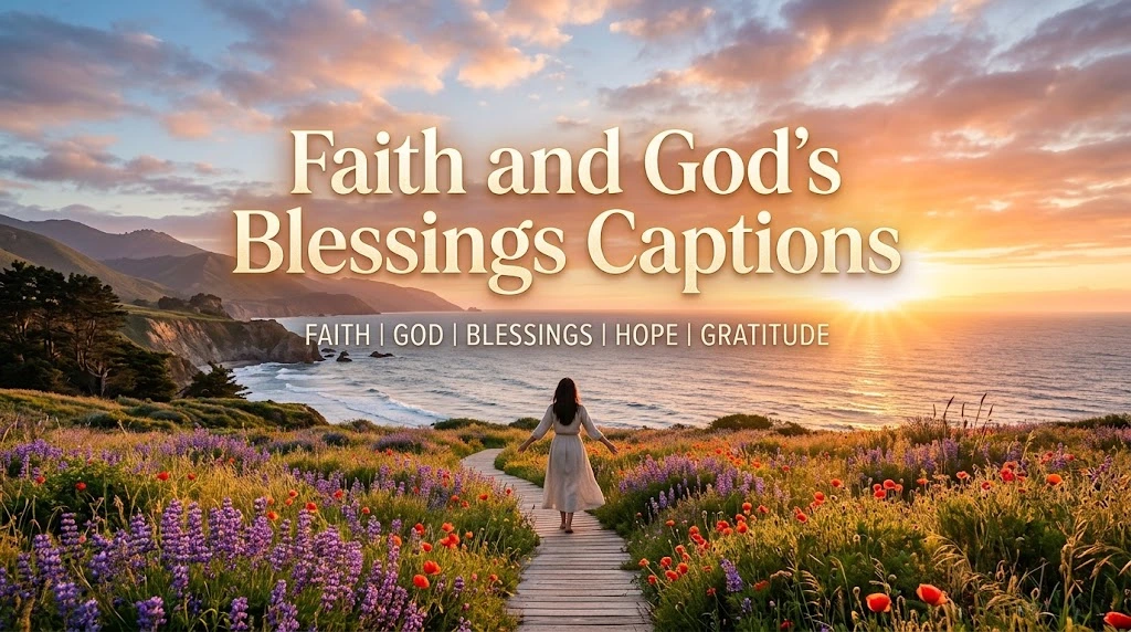 Faith and God’s Blessings Captions
