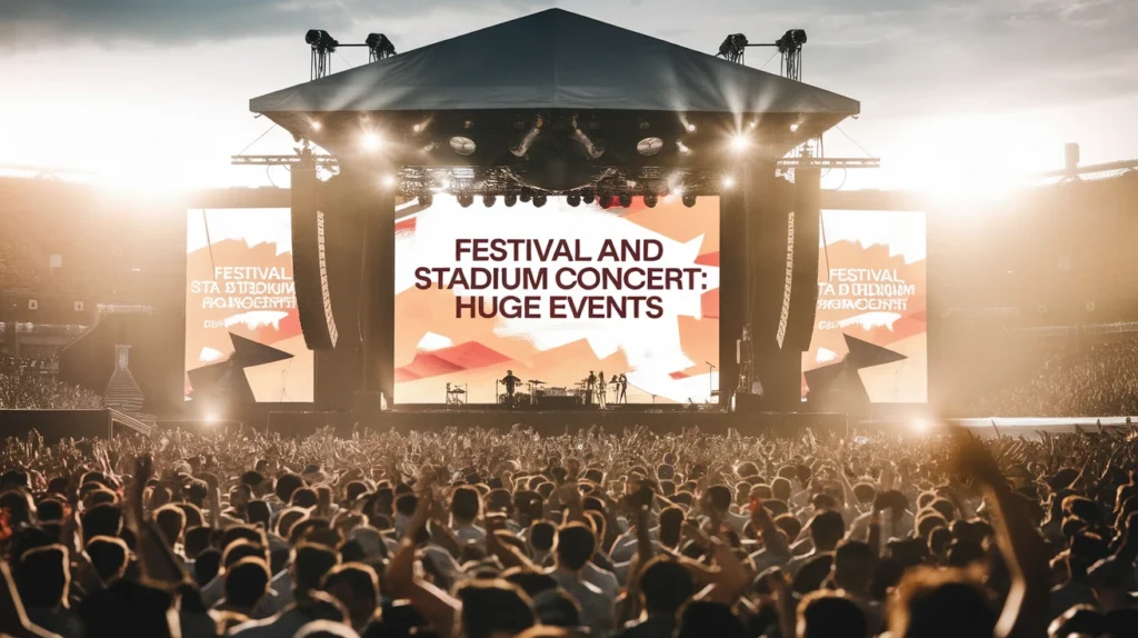 Festival and Stadium Concert Captions for Huge Events