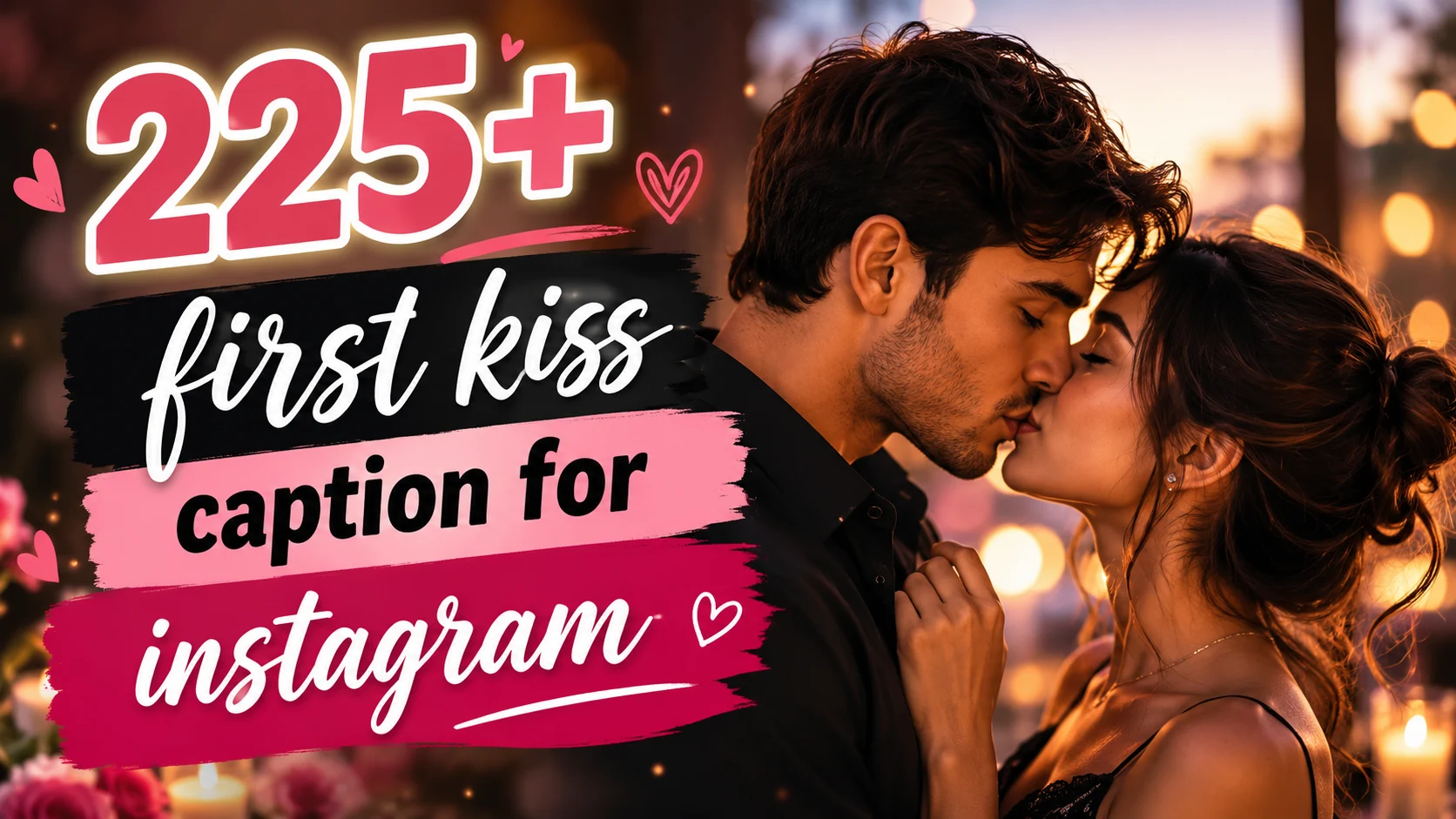 first kiss caption for instagram