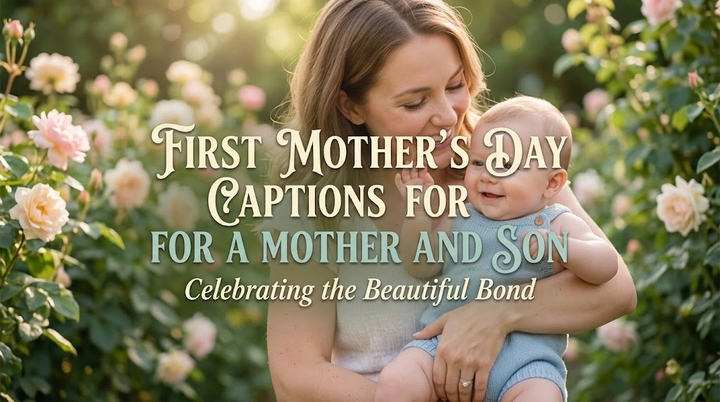 First Mother’s Day Captions for a Mother and Son