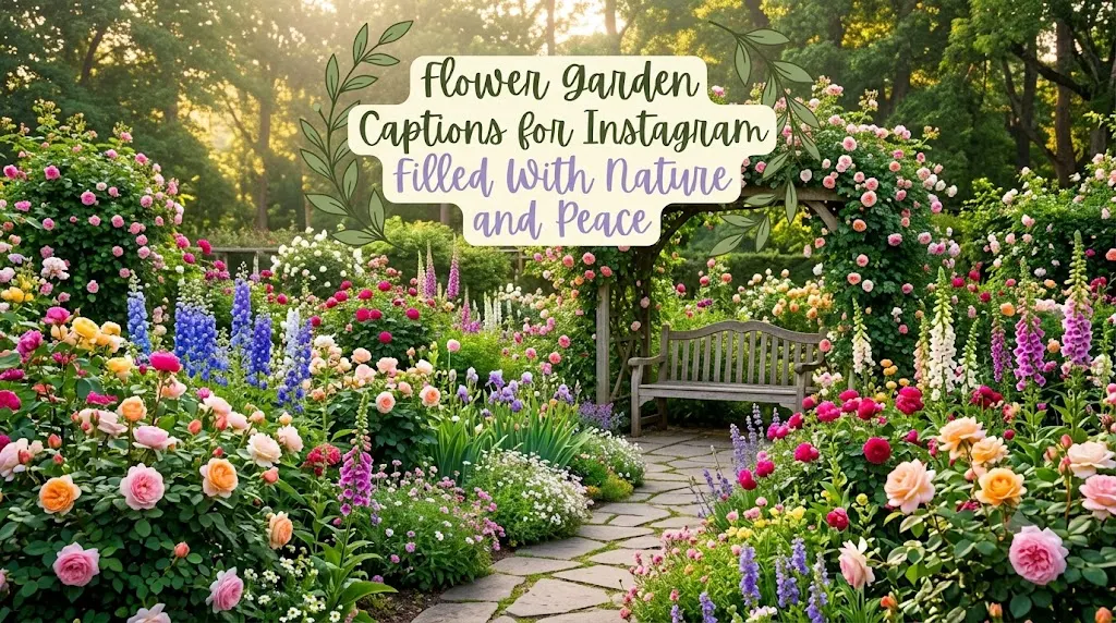 Flower Garden Captions for Instagram Filled With Nature and Peace