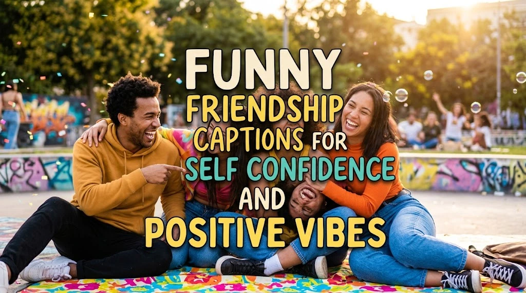 Funny Friendship Captions for Self Confidence and Positive Vibes