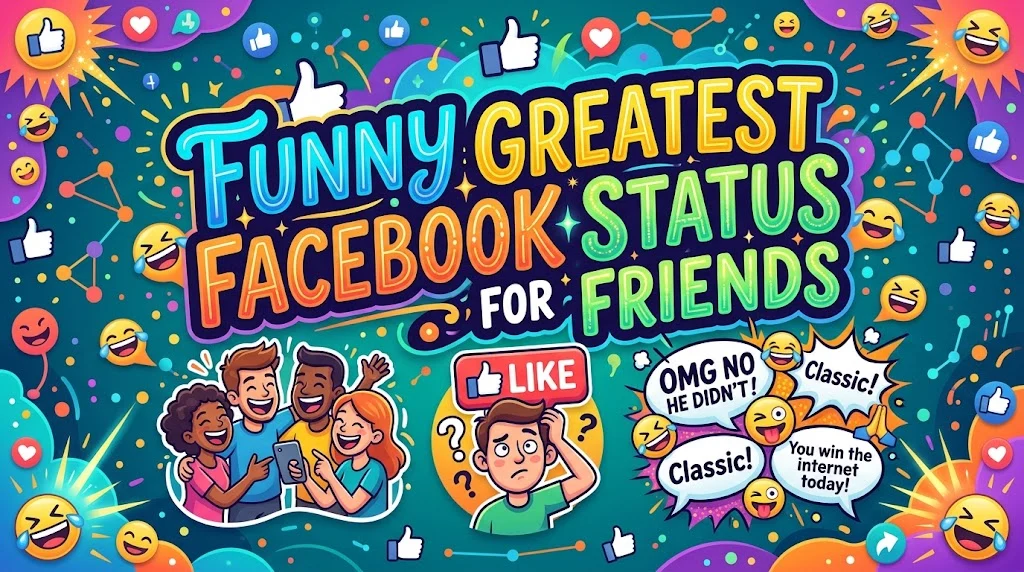 Funny Greatest Facebook Status for Friends