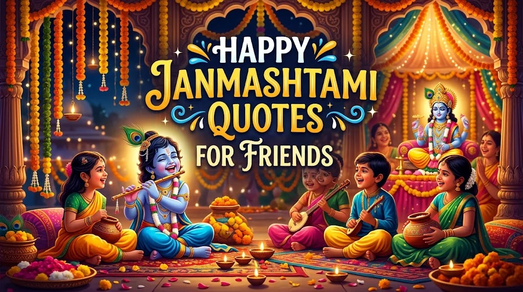 Happy Janmashtami Quotes for Friends