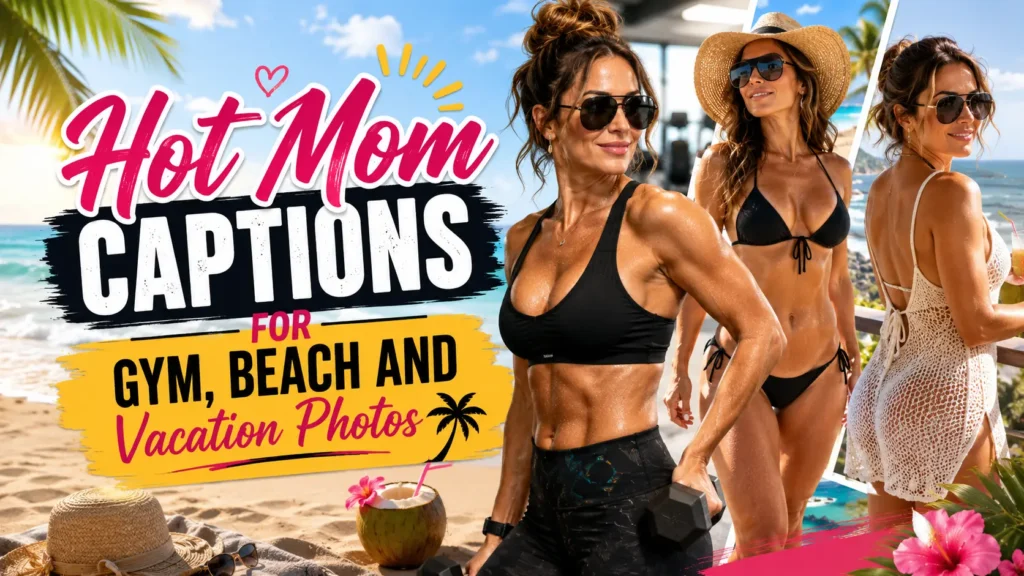 Hot Mom Captions for Gym, Beach and Vacation Photos