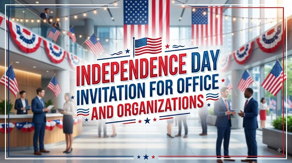 Independence Day Invitation for Office and Organizations