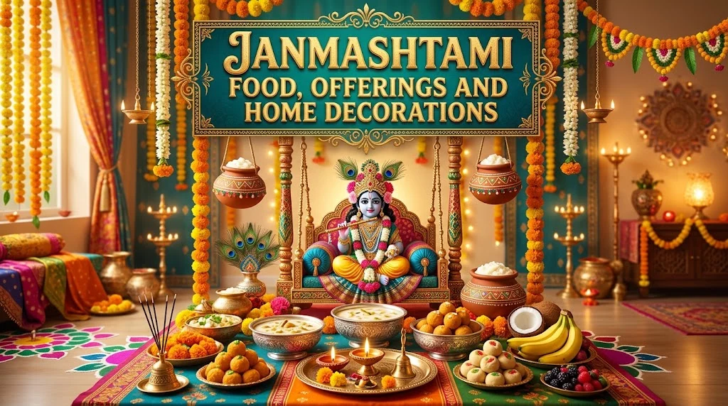 Janmashtami Food, Offerings and Home Decorations