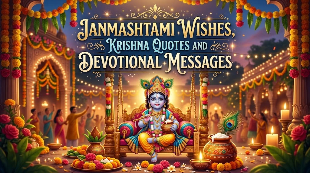 Janmashtami Wishes, Krishna Quotes and Devotional Messages