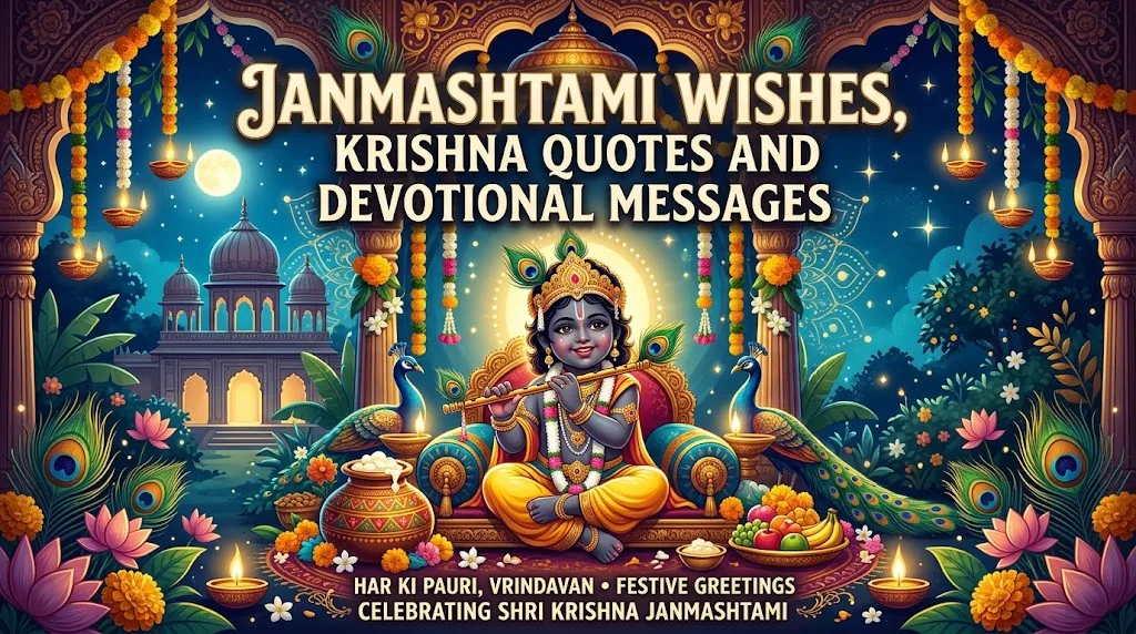 Janmashtami Wishes, Krishna Quotes and Devotional Messages