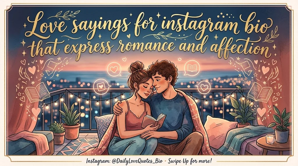 Love sayings for instagram bio that express romance and affection