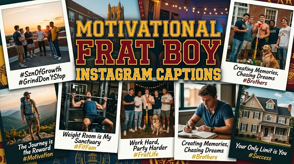 Motivational Frat Boy Instagram Captions