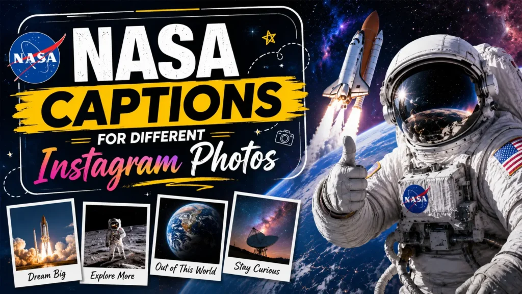 NASA Captions for Different Instagram Photos