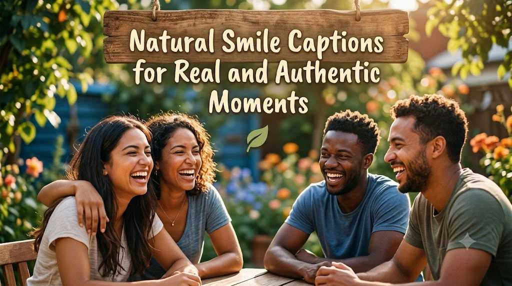 Natural Smile Captions for Real and Authentic Moments